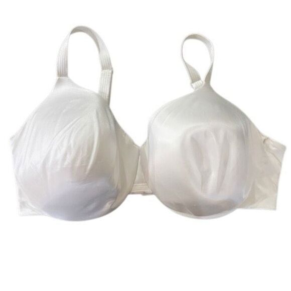 Bali White T-Shirt Bra – Underwire, Adjustable Straps, Size 42DDD - Picture 1 of 4